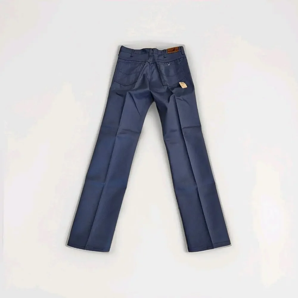 NWT 80s Sears Roebucks Twill Western Pants‎ Full 33x34 Blue USA Made Deadstock